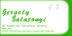 gergely balatonyi business card